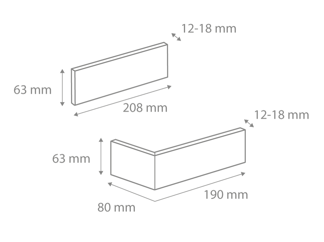 Caramida Aparenta Cambridge 10 Beton (0.91mp), Stegu