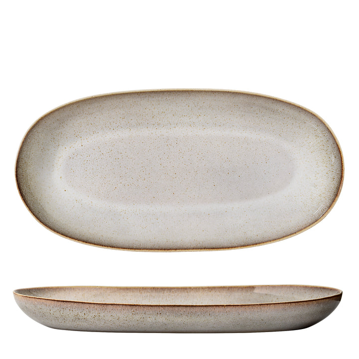 Platou Servire Ceramică Naturală Bloomingville - Imagine 1