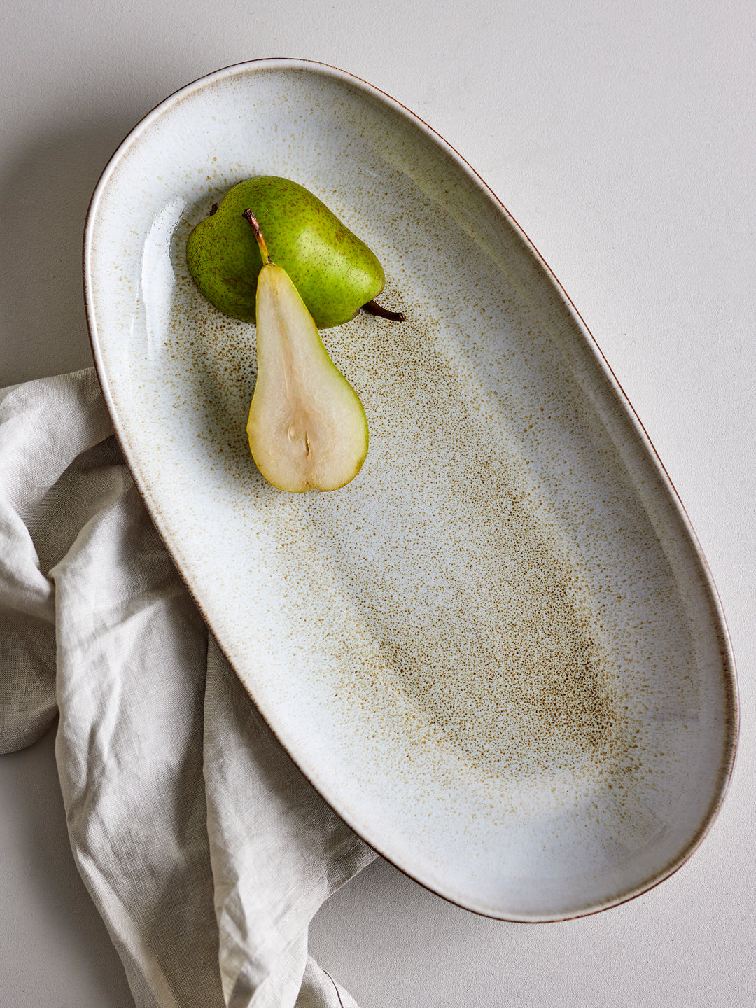 Platou Servire Ceramică Naturală Bloomingville - Imagine 4