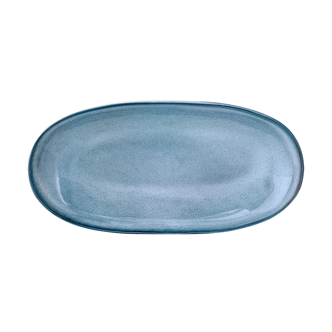 Platou Servire Ceramică Albastru Bloomingville - Imagine 2