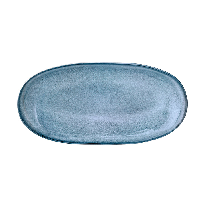 Platou Servire Ceramică Albastru Bloomingville - Imagine 2