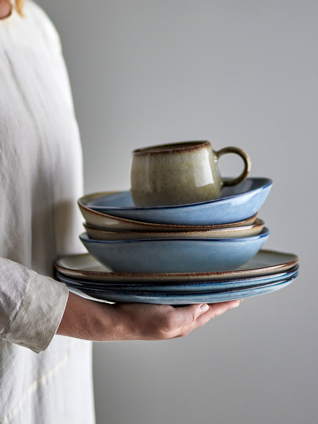 Farfurie Adâncă Ceramică Naturală Bloomingville - Imagine 6