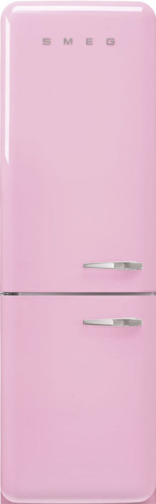 Combina frigorifica retro stanga roz, FAB32LPK5, Smeg