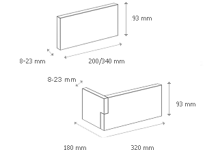 Element Colt Decorativ Madera 1 Beton (0.93ml), Stegu