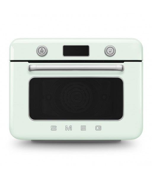 Mini cuptor verde pastel cu aburi, COF01PGEU, Smeg