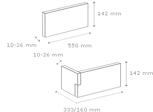 Piatra Decorativă Palermo 1 Beton (0.62mp), Stegu