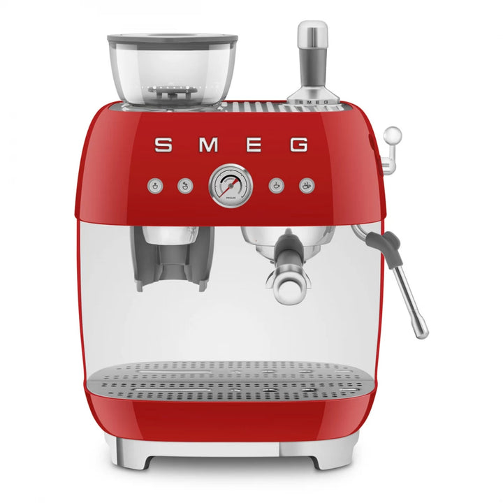 Espressor manual rosu 50's Style, EGF03RDEU, Smeg