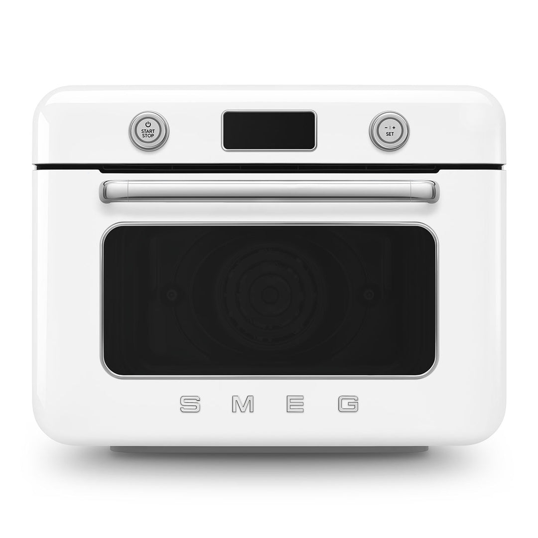 Mini cuptor alb cu aburi, COF01WHEU, Smeg