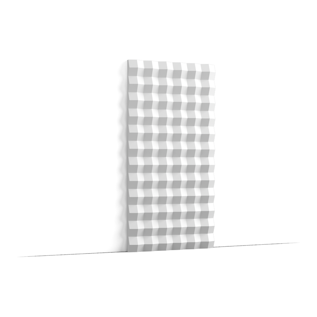 Panou decorativ 3D Alb W115, Orac