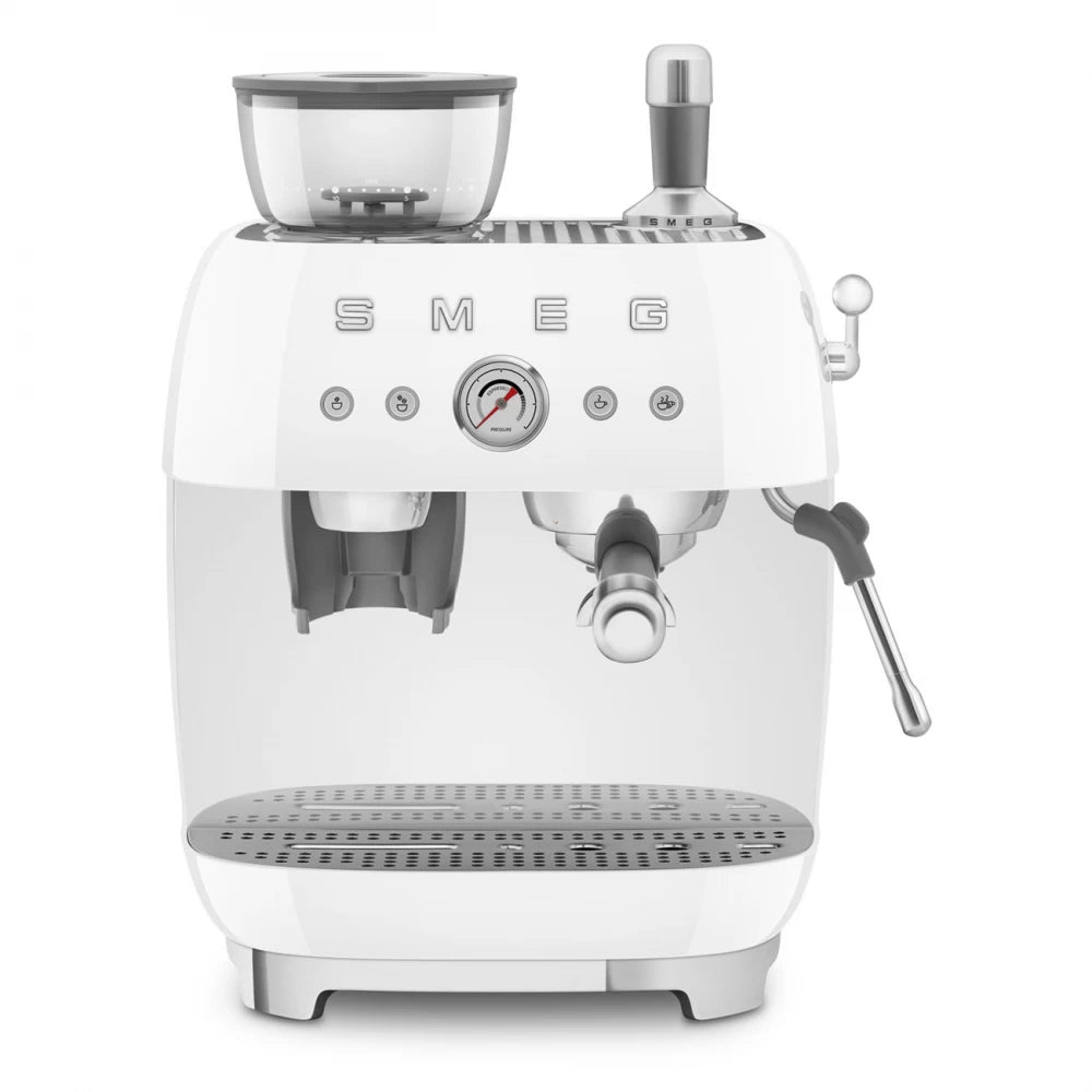 Espressor manual alb 50's Style, EGF03WHEU, Smeg