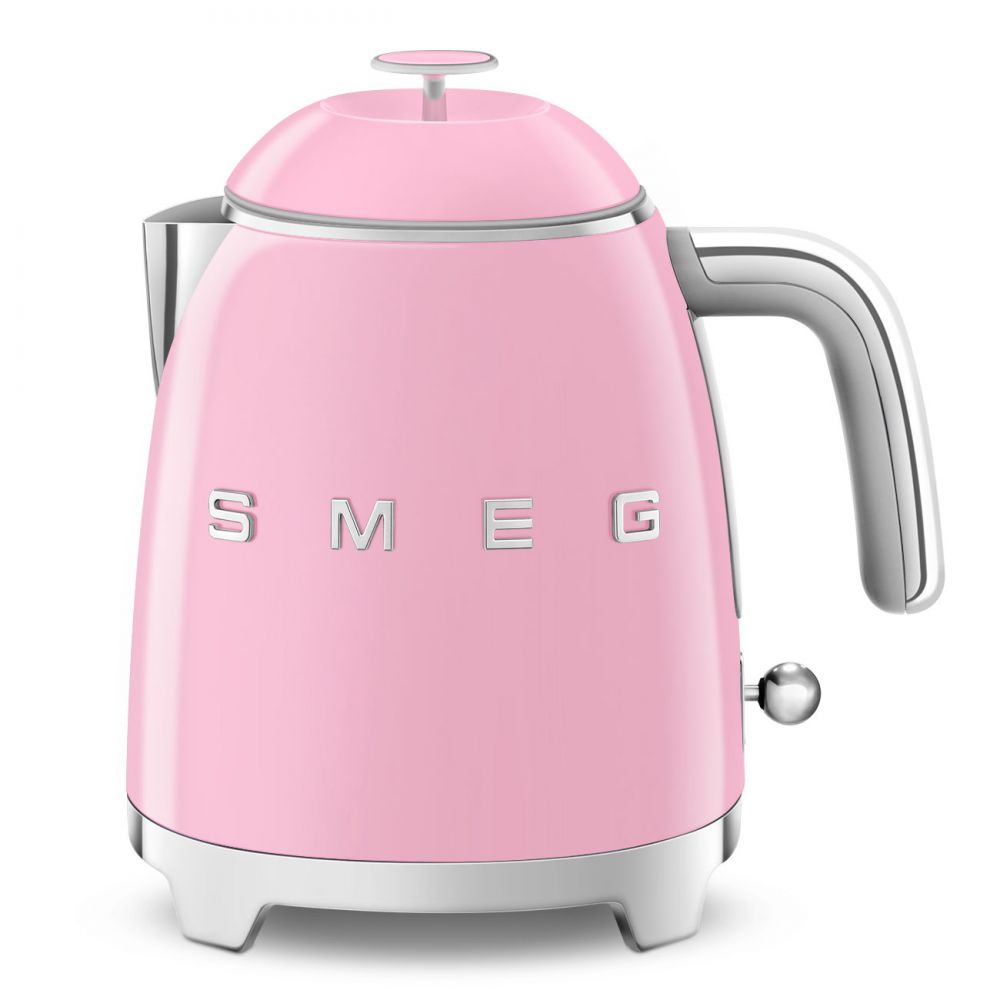 Mini fierbator de apa retro roz, KLF05PKEU, Smeg (BlackFriday)