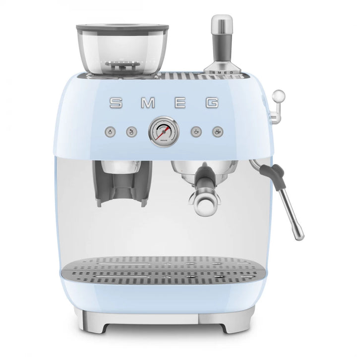 Espressor manual albastru pastel 50's Style, EGF03PBEU, Smeg