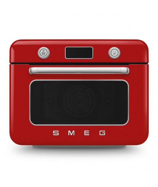 Mini cuptor rosu cu aburi, COF01RDEU, Smeg