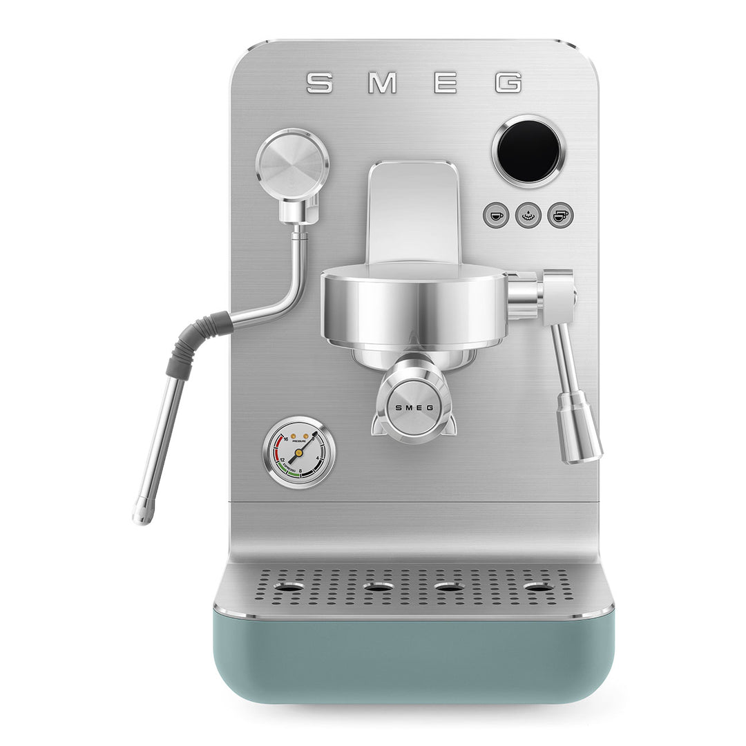 Aparat de cafea espresso manual Minipro verde smarald, EMC02EGMEU, Smeg