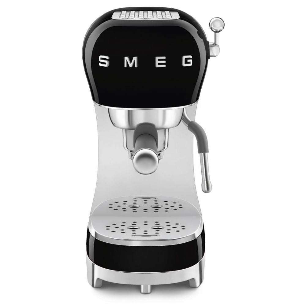 Espressor negru de cafea ECF02BLEU, Smeg