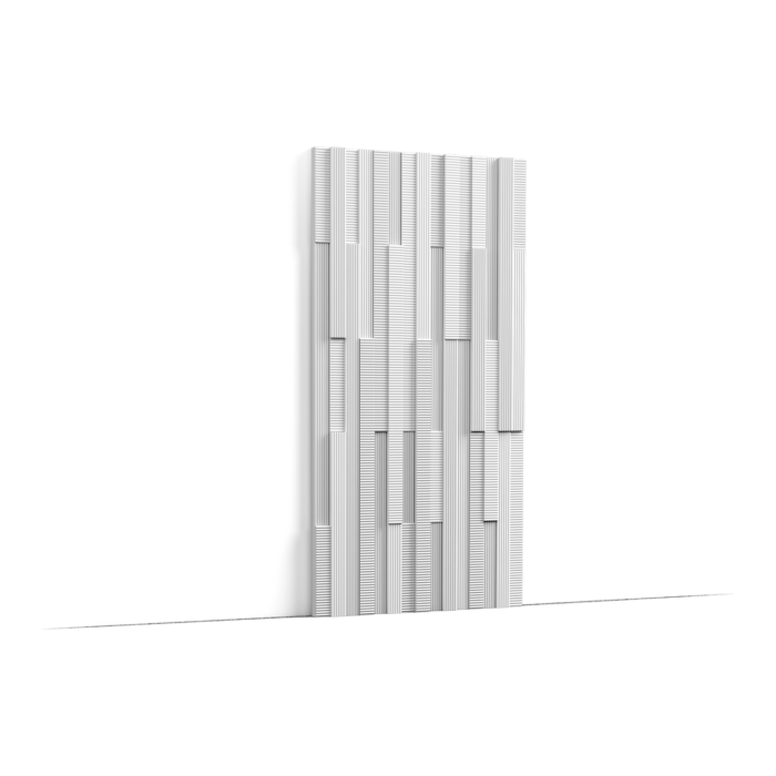 Panou decorativ 3D Alb W216, Orac