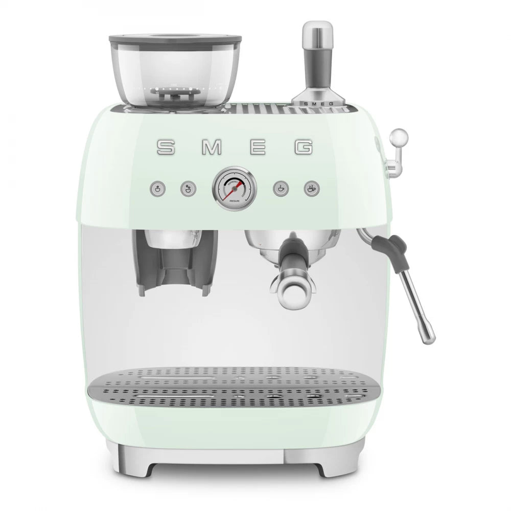 Espressor manual verde pastel 50's Style, EGF03PGEU, Smeg