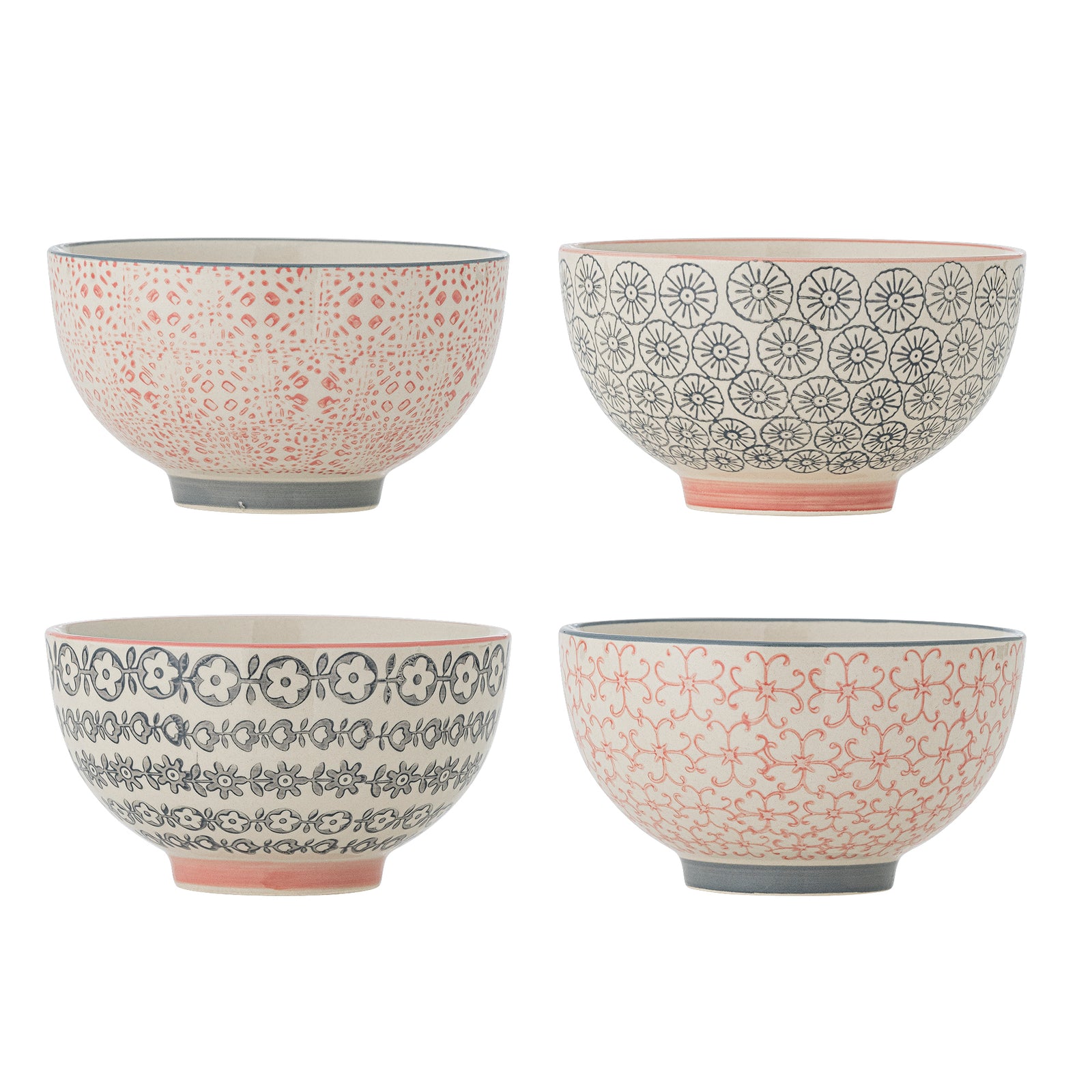 Bol Ceramic Multicolor Cu Detalii Pictate Bloomingville - Imagine 1