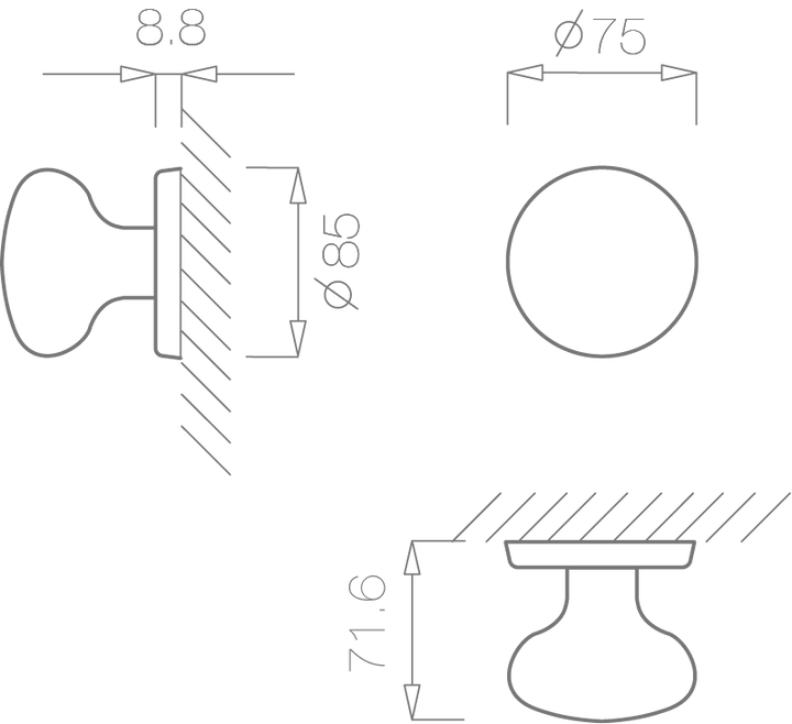 Maner usa inox, 2214, Tupai