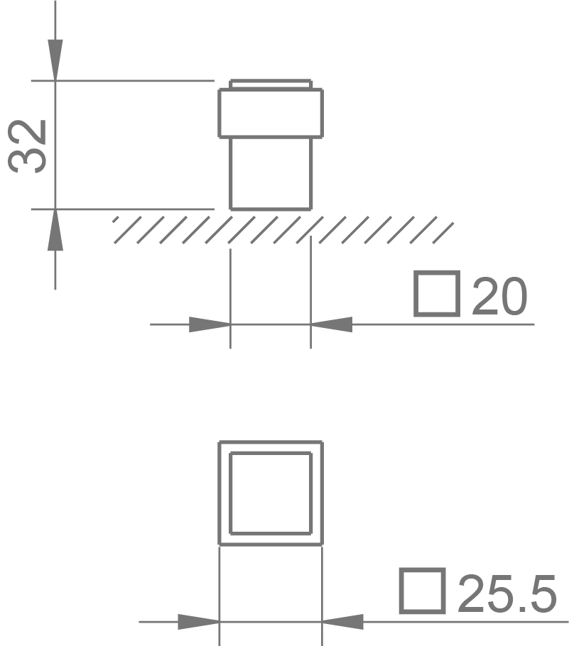 Opritor usa crom lucios, 2617 Q, Tupai