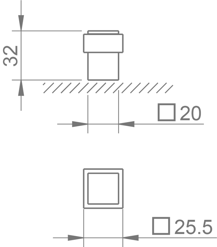 Opritor usa crom lucios, 2617 Q, Tupai