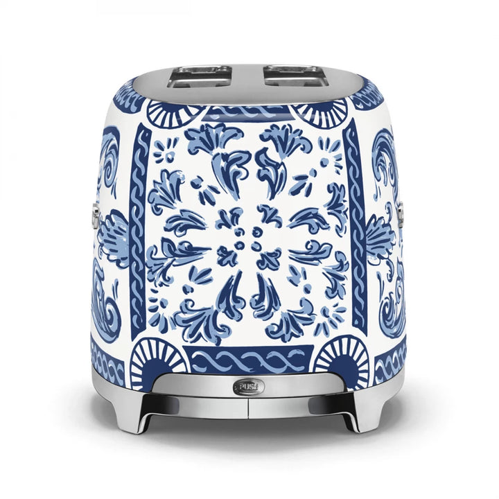 Prajitor de paine Smeg Dolce&Gabbana TSF01DGBEU, Blu mediterraneo