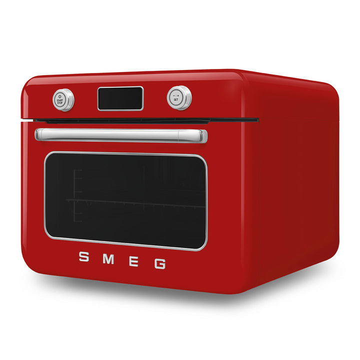 Mini cuptor rosu cu aburi, COF01RDEU, Smeg