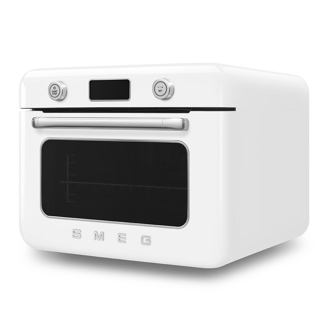 Mini cuptor alb cu aburi, COF01WHEU, Smeg