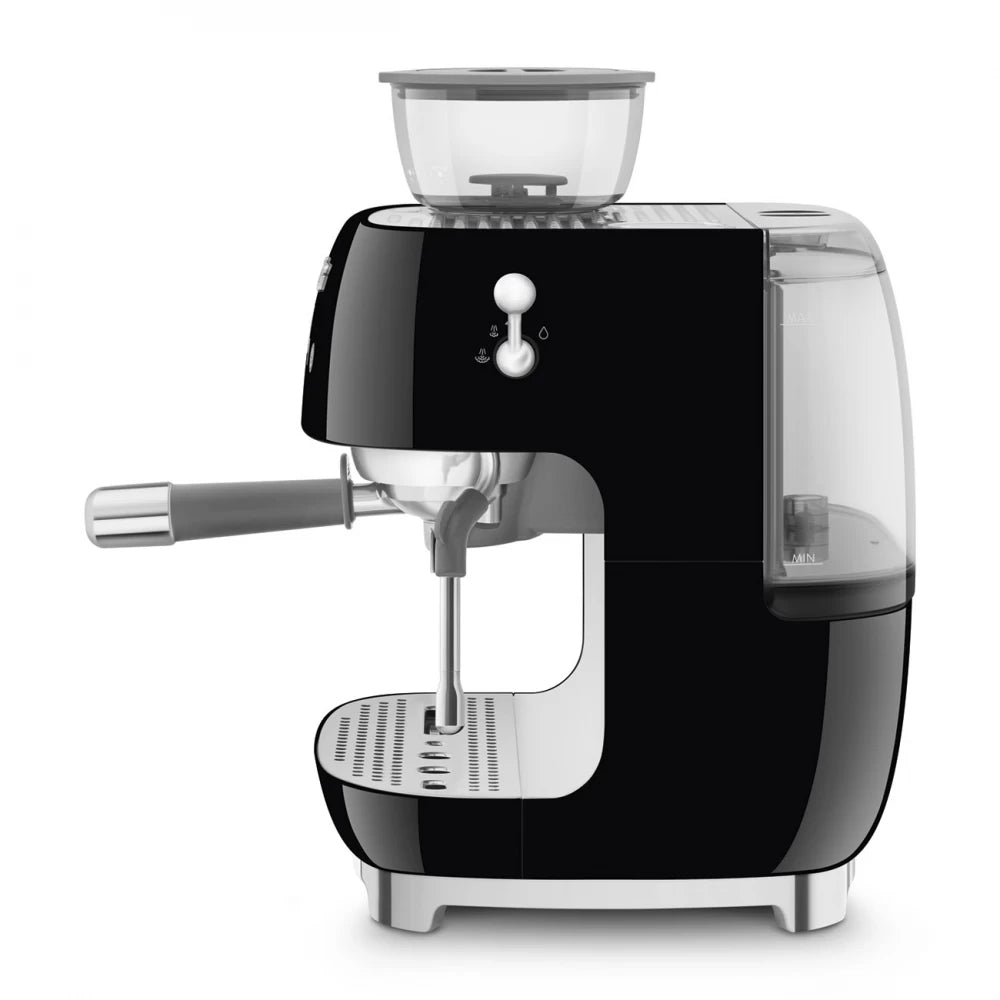 Espressor manual negru 50's Style, EGF03BLEU, Smeg