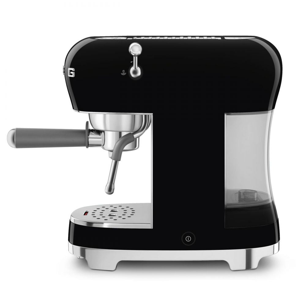 Espressor negru de cafea ECF02BLEU, Smeg