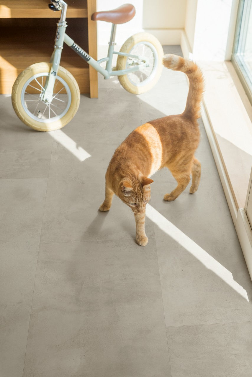 Parchet laminat Muse Ciment cu aspect gri MUS5488 8/32 AC4, Quick Step