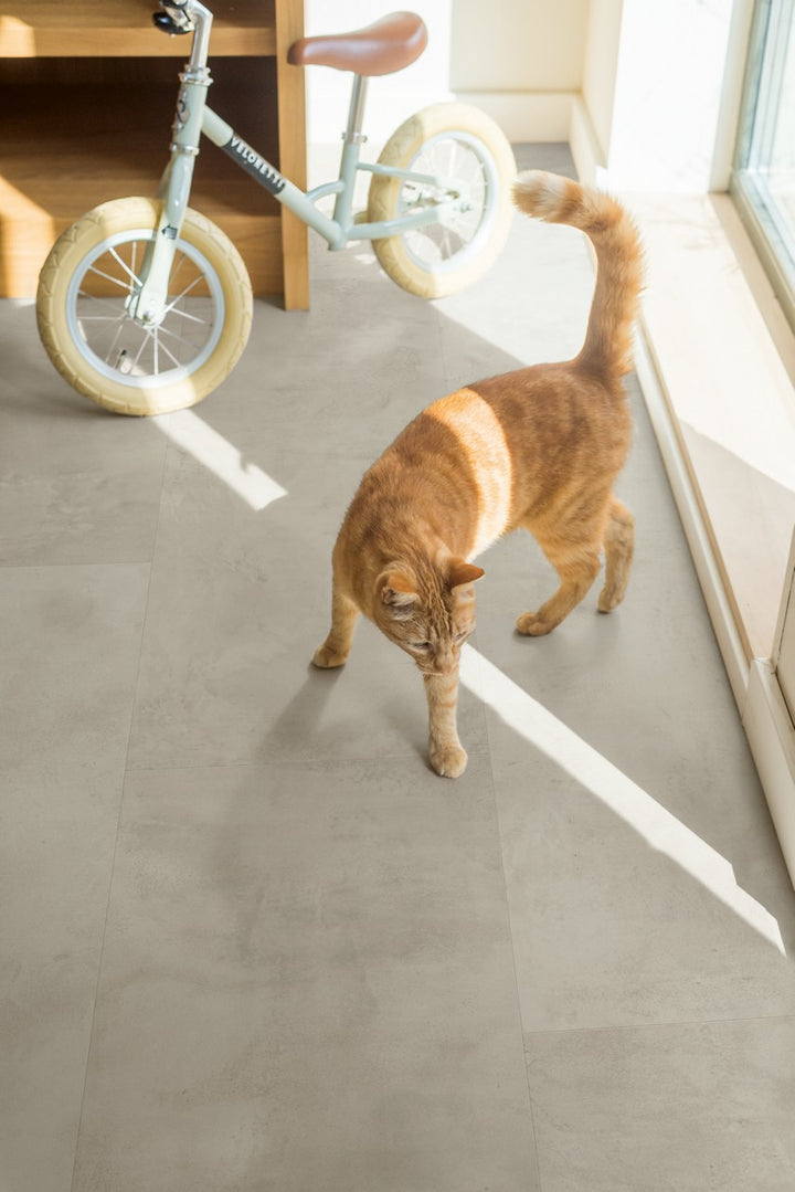 Parchet laminat Muse Ciment cu aspect gri MUS5488 8/32 AC4, Quick Step