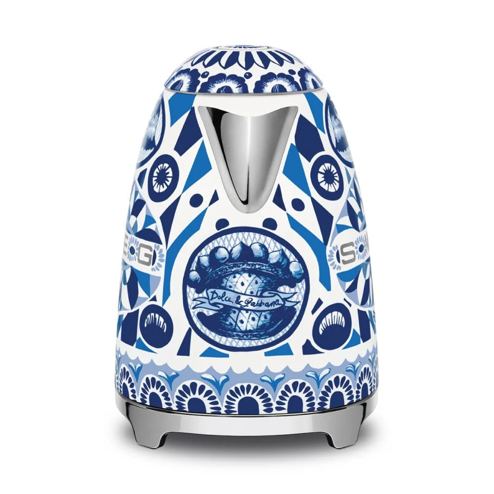 Fierbator electric Smeg Dolce&Gabbana KLF03DGBEU, Blu mediterraneo