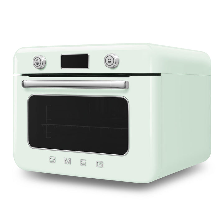 Mini cuptor verde pastel cu aburi, COF01PGEU, Smeg