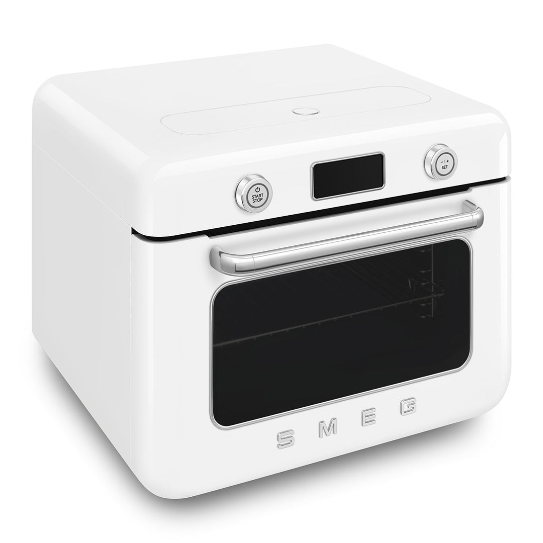Mini cuptor alb cu aburi, COF01WHEU, Smeg