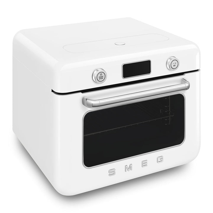 Mini cuptor alb cu aburi, COF01WHEU, Smeg