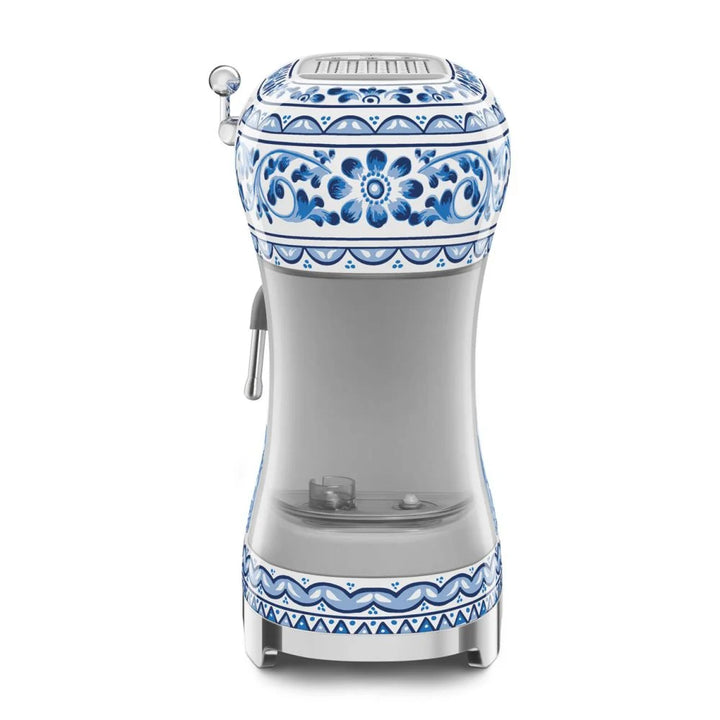 Espressor manual de cafea Smeg Dolce&Gabbana ECF02DGBEU, Blu mediterraneo