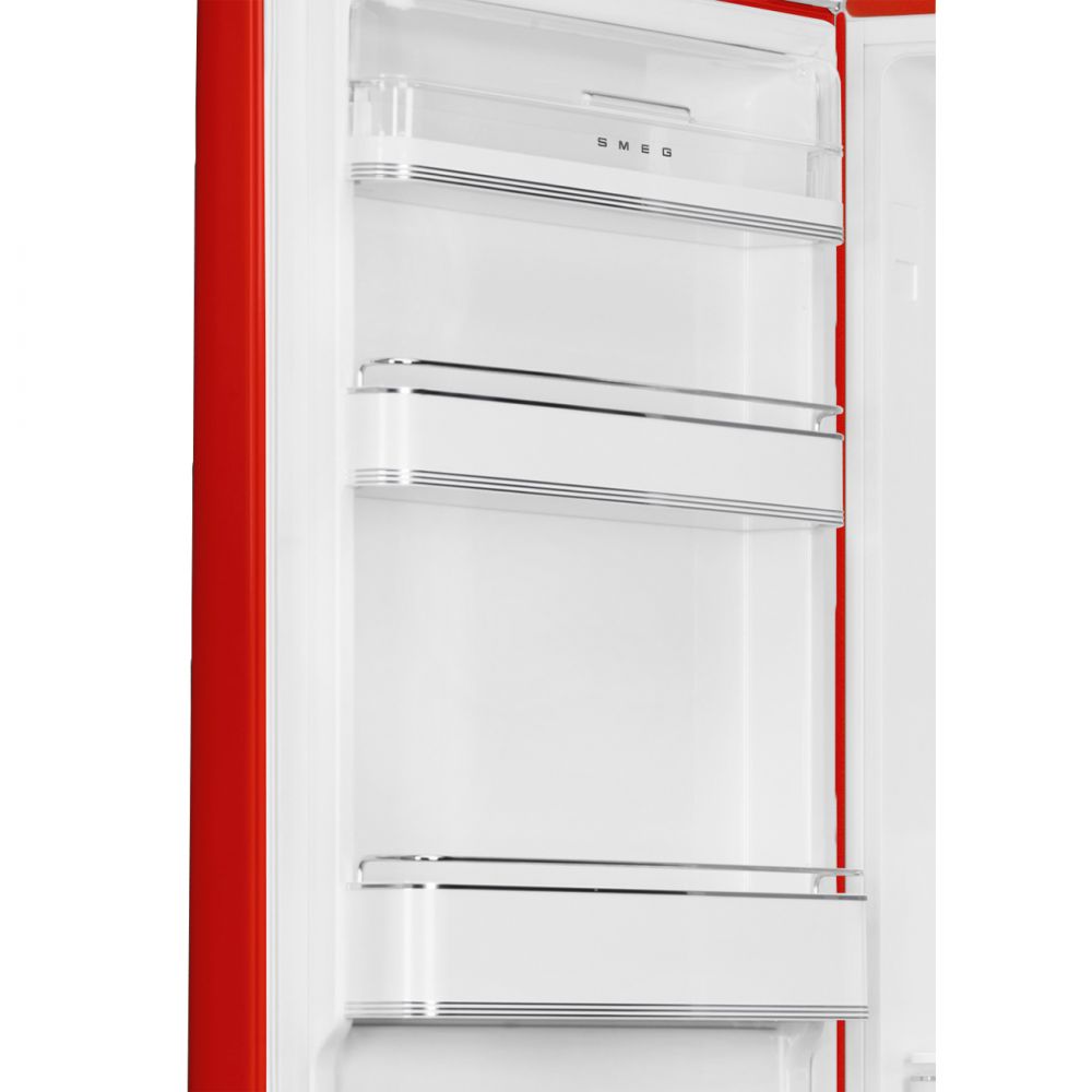 Combina frigorifica retro stanga rosu, FAB32LRD5, Smeg