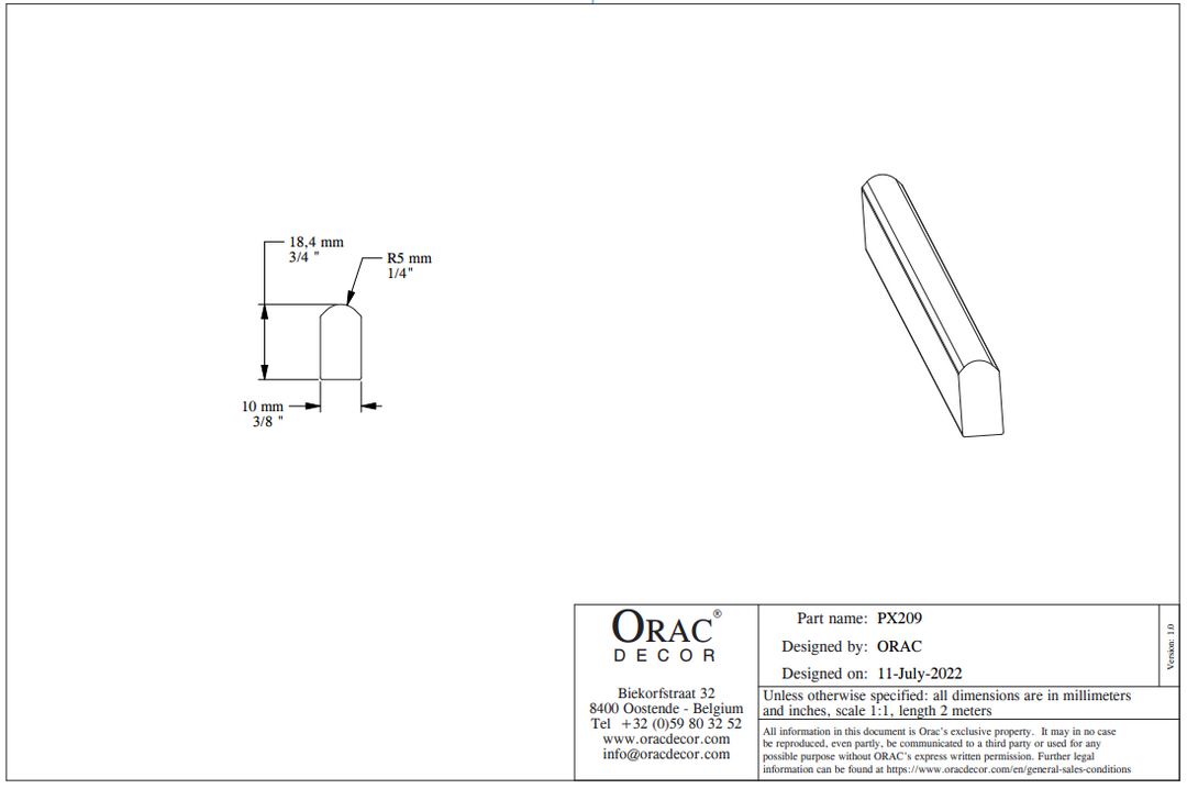 Ancadrament Alb Duropolimer PX209, Orac