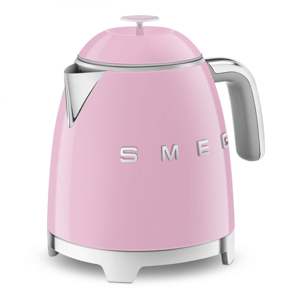 Mini fierbator de apa retro roz, KLF05PKEU, Smeg (BlackFriday)