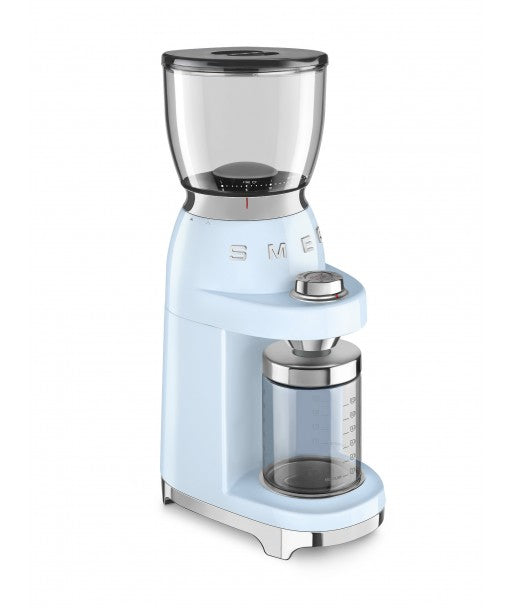 Rasnita de cafea albastru smarald, CGF01PBEU, Smeg