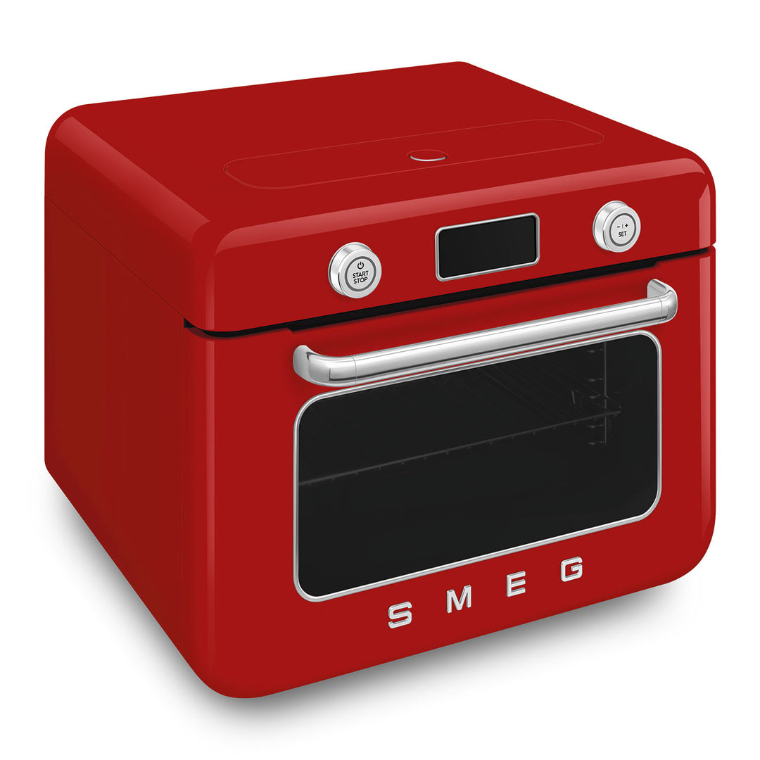 Mini cuptor rosu cu aburi, COF01RDEU, Smeg