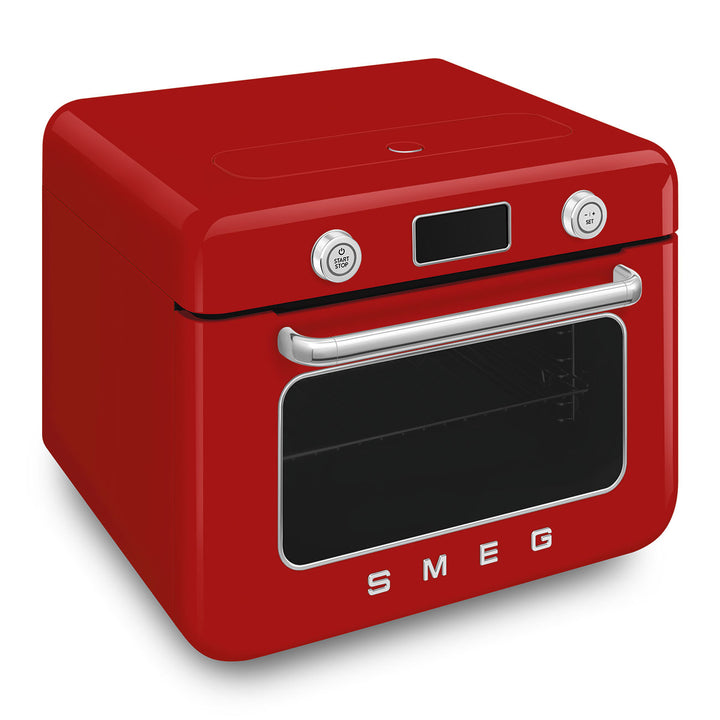 Mini cuptor rosu cu aburi, COF01RDEU, Smeg