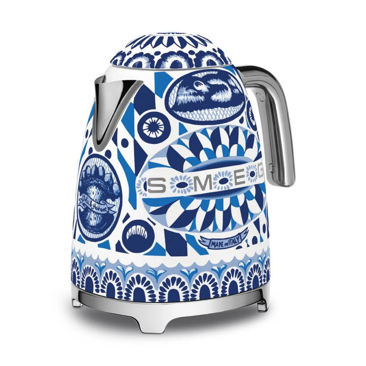 Fierbator electric Smeg Dolce&Gabbana KLF03DGBEU, Blu mediterraneo