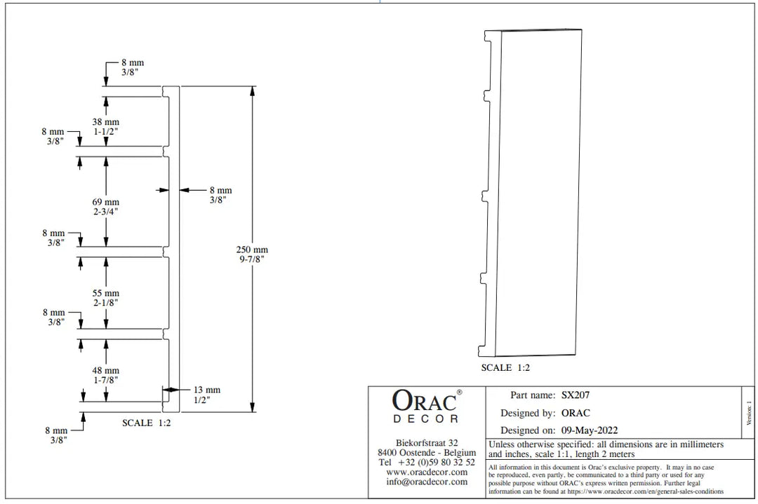 Plintă Duropolimer SX207, Orac