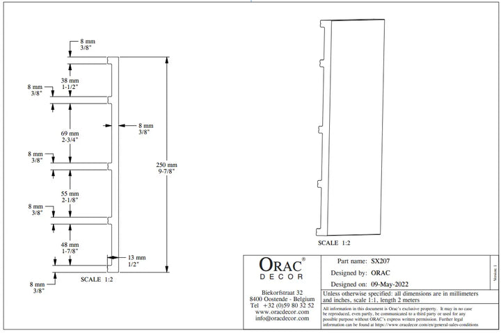 Plintă Duropolimer SX207, Orac