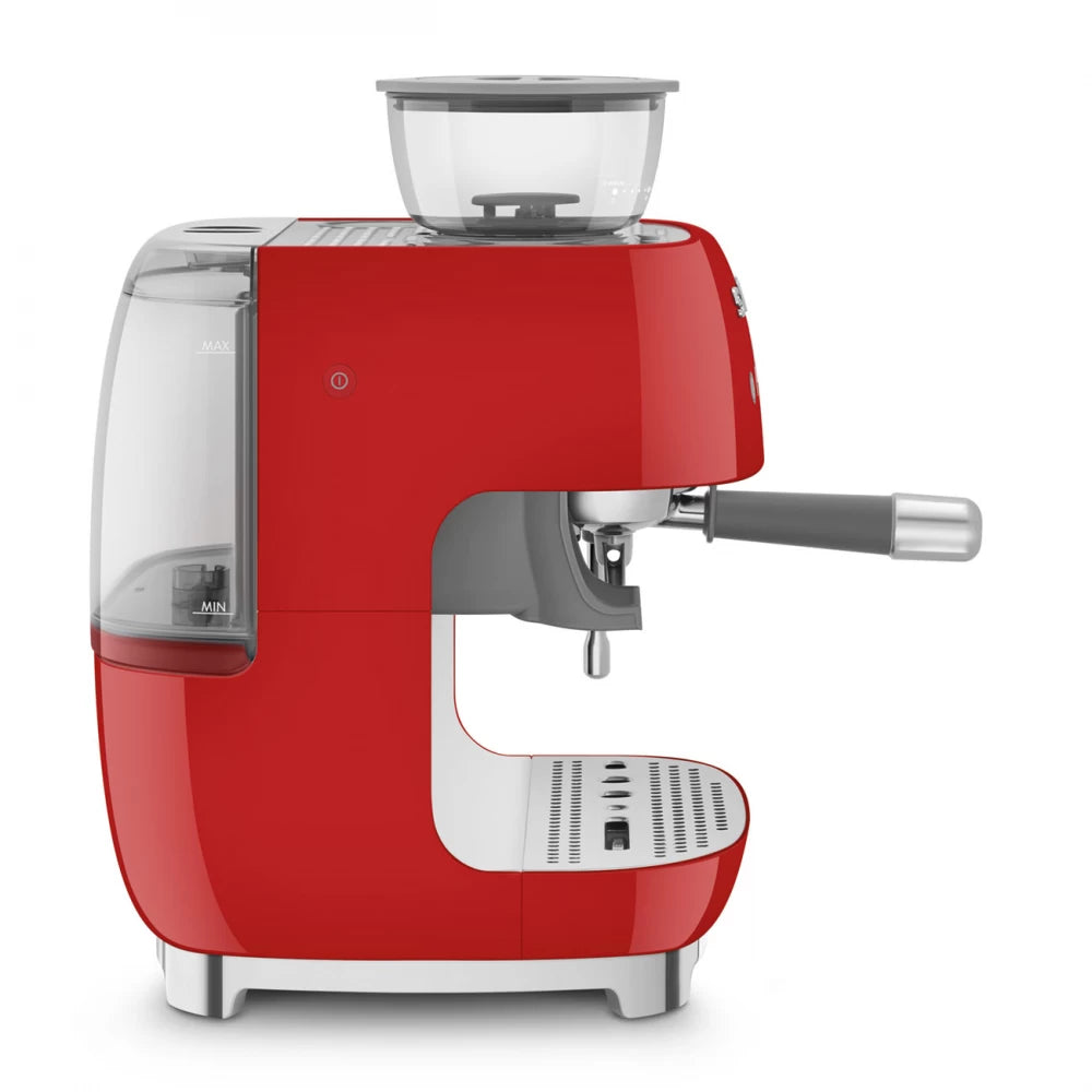 Espressor manual rosu 50's Style, EGF03RDEU, Smeg