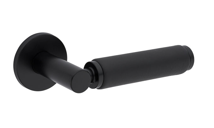 Maner usa, negru cu piele, 4200/202 5S, Tupai