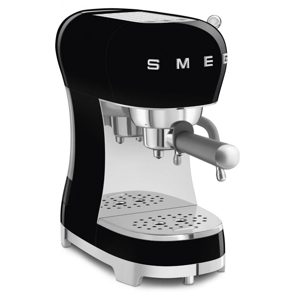 Espressor negru de cafea ECF02BLEU, Smeg