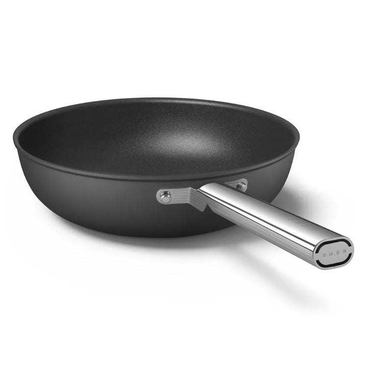 Tigaie Wok neagra 30 cm, 5.3 L, CKFW3001BLM, Smeg